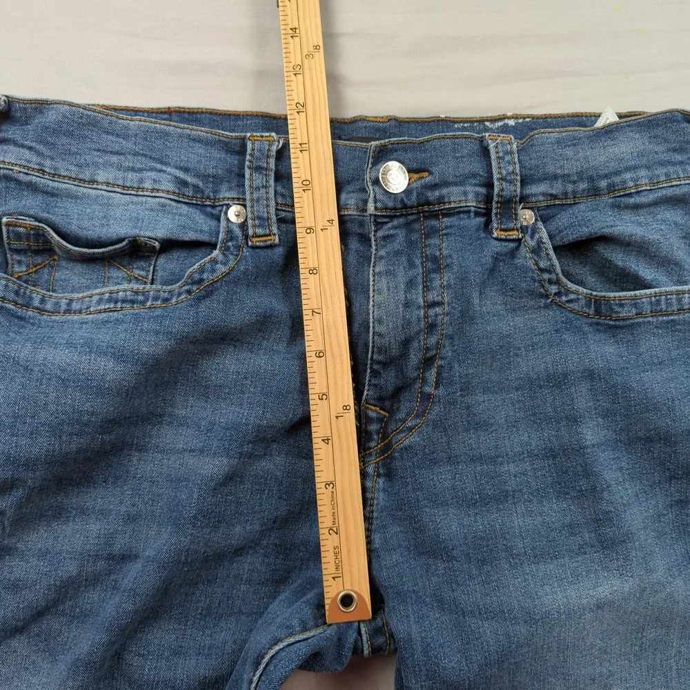 True Religion Jeans Mens 38x33 Blue Rocco Slim Stretch Casual Preppy